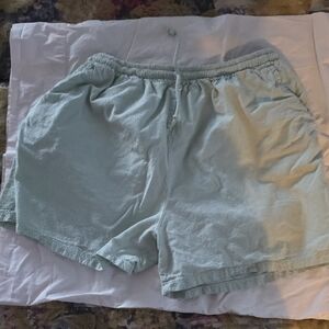 Women's  100 % Greek Cotton Light Green Shorts